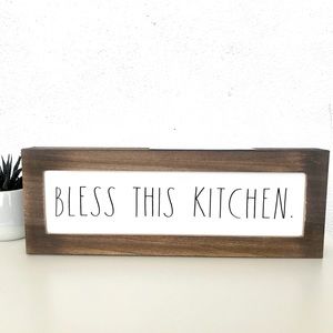 Rae Dunn BLESS THIS KITCHEN Decor Sign